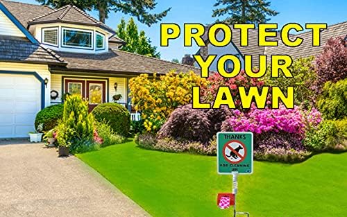 אין קקי כלב סימנים קקי תיק מתקן / להפסיק כלבים מחרבן על הדשא שלך / סימן קורא: תודה על ניקוי | להגן על רכוש / לא קקי | לא קקי